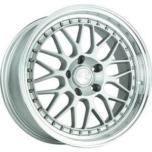 AodHan Wheels AH02 Silver w/ Machined Lip 18x8.5 | 5x100 (AH021885510035SML)