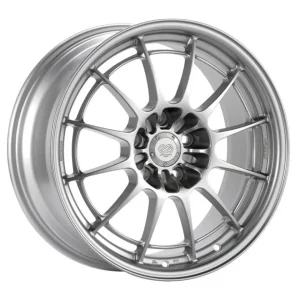 Enkei NT03+M Silver Wheel; 18x9.5; 40mm Offset; 5x114.3mm Bolt Pattern; 72.60mm Hub Bore